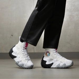 Converse Womens Run Star Motion CX Platform 90s Marble A00554C White/Pink/Black